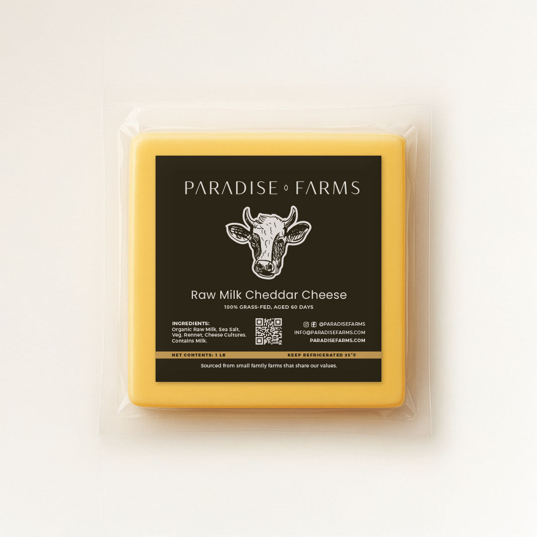 Cheese, Raw Milk Cheddar (8oz)
