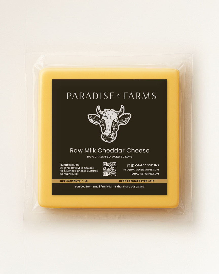Raw Milk Cheddar Cheese – 8 oz