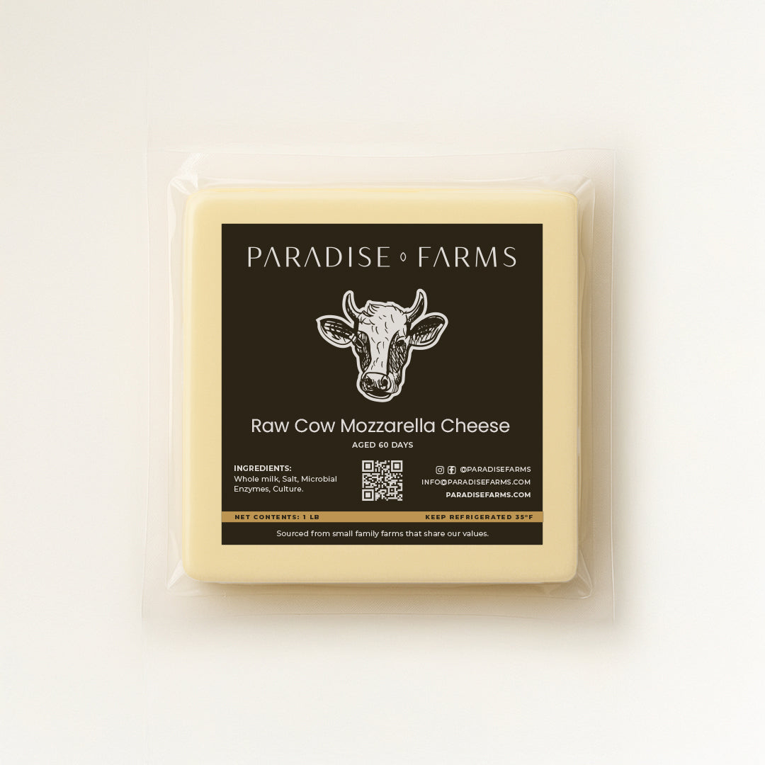 Cheese, Raw Cow Mozzarella (1 lb)