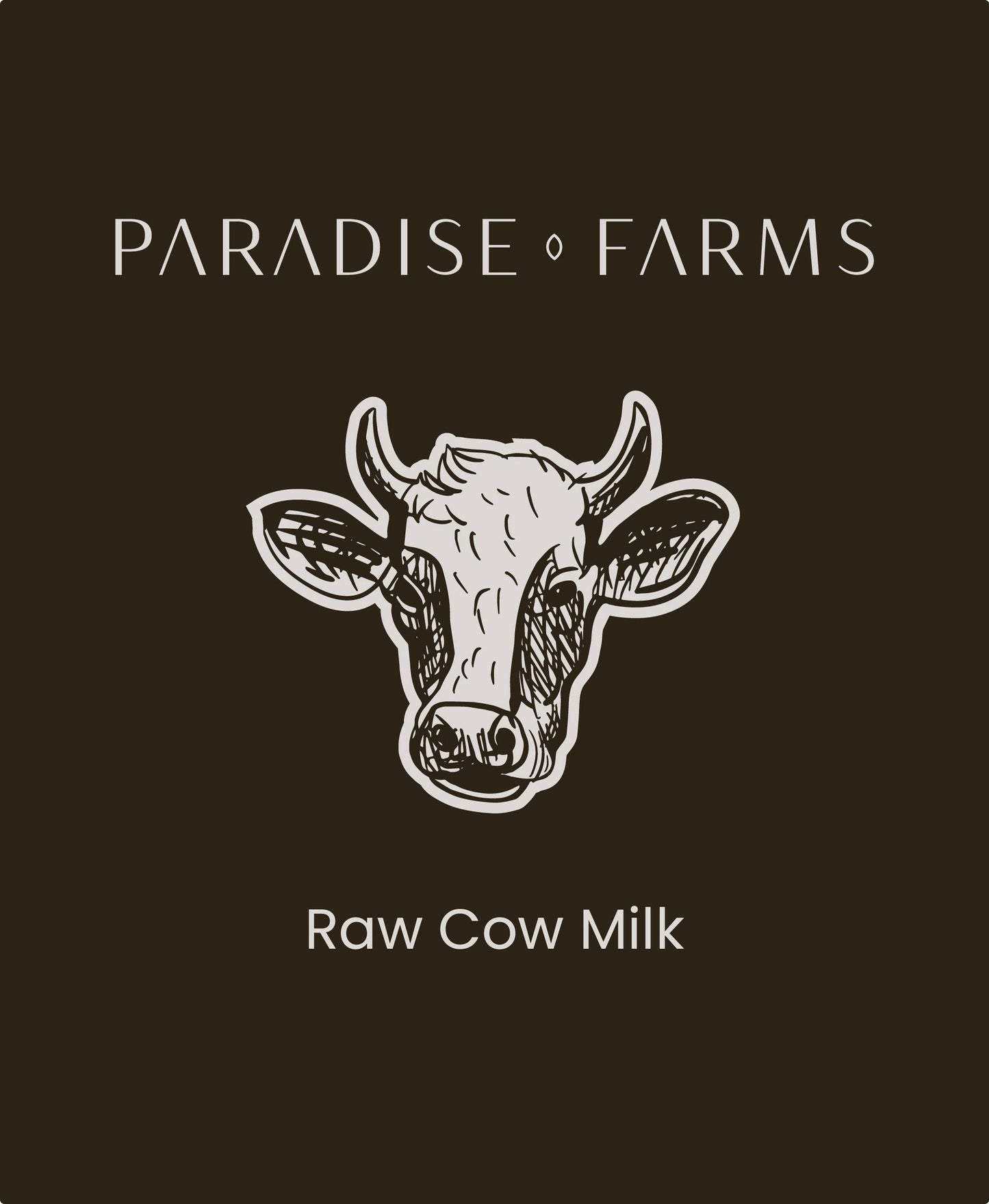 Raw Cow Milk (1/2 gal)