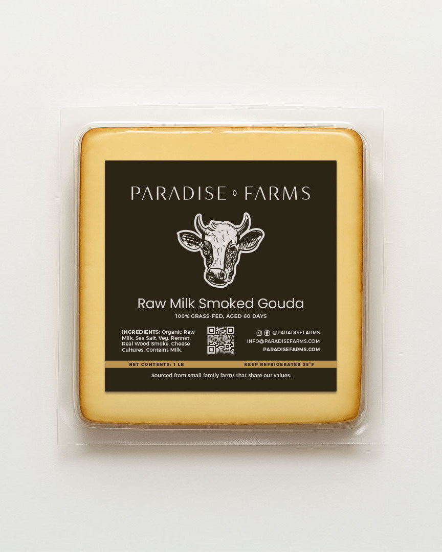 Raw Milk Smoked Gouda Cheese – 8 oz
