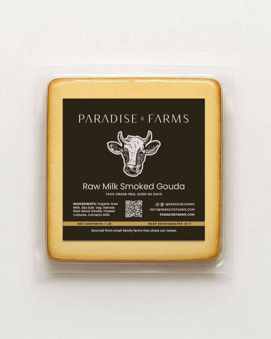 Raw Milk Smoked Gouda Cheese – 1 lb